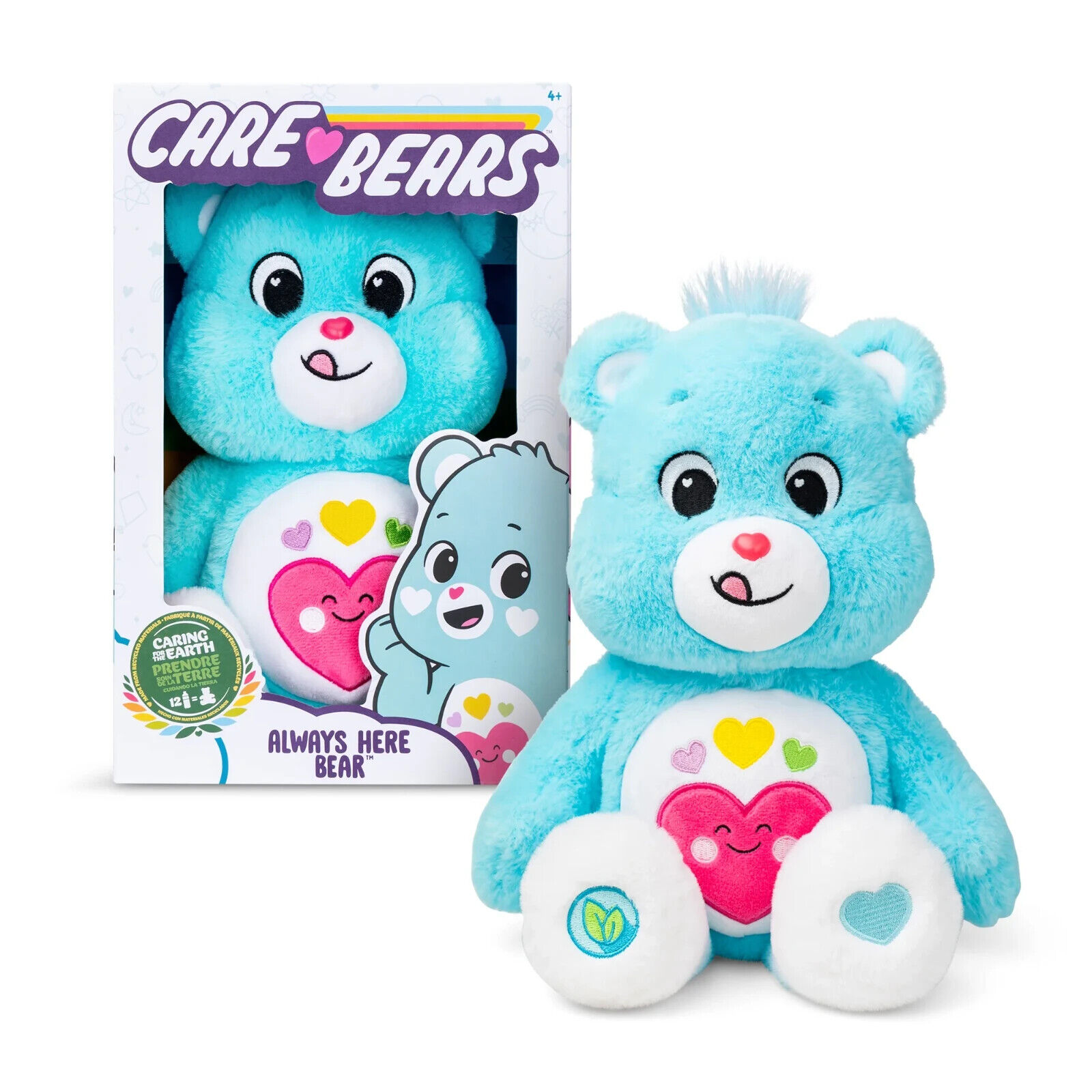 Care Bears Always Here Bear 14" Plush – Eco-Friendly Collectible