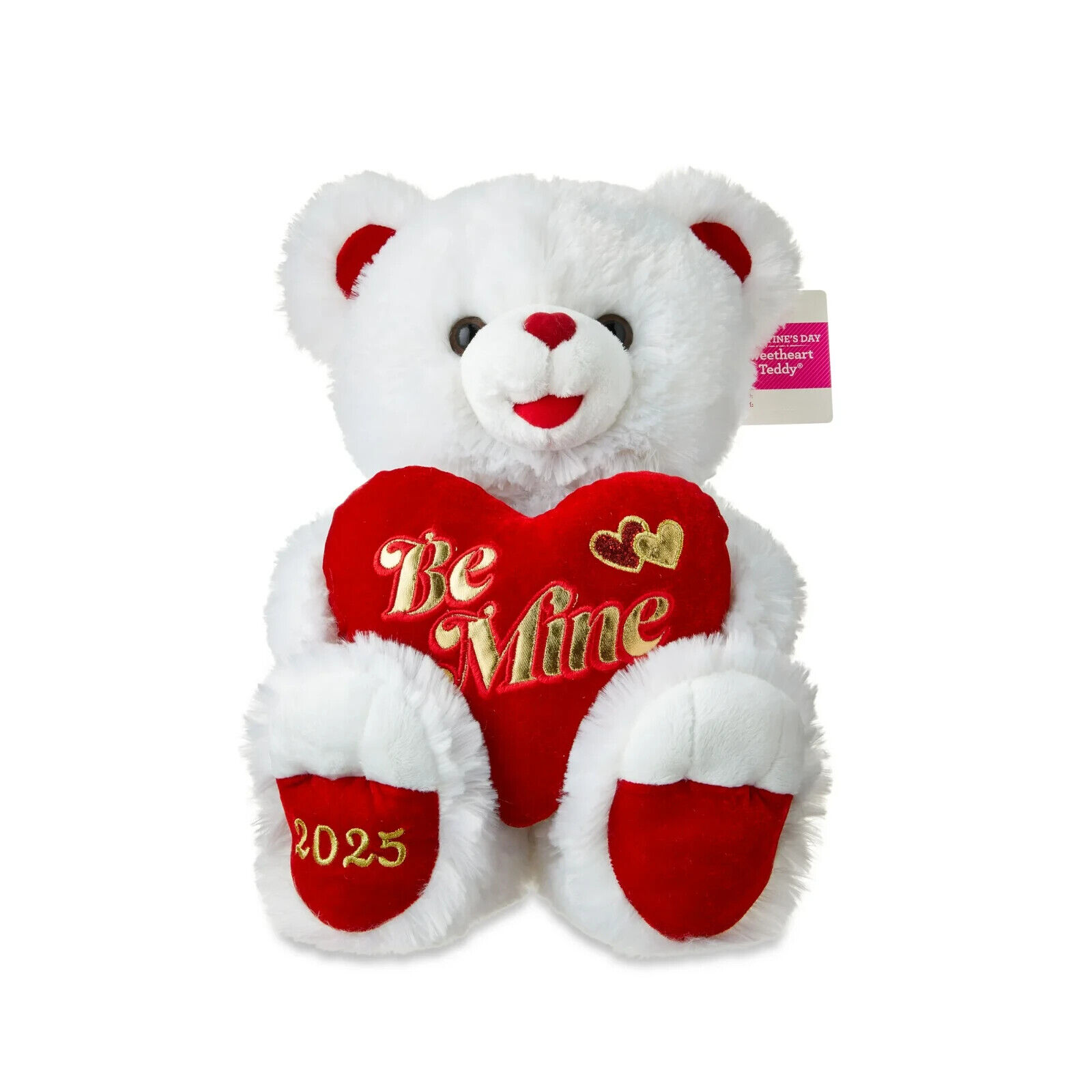 Valentine's Day Sweetheart Teddy Plush, White, by Way To Celebrate