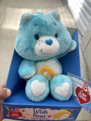 Wish Bear Care Bears 1983 Kenner 12" Vintage Plush Stuffed Animal - MINT New