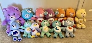 Lot of 12 Care Bears from 2003 & 2002. Some With Tags . Share A Story Bear