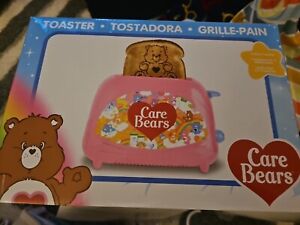 New Care Bears Toaster Tenderheart Pink NIB Makes Bear-Stamped Toast!