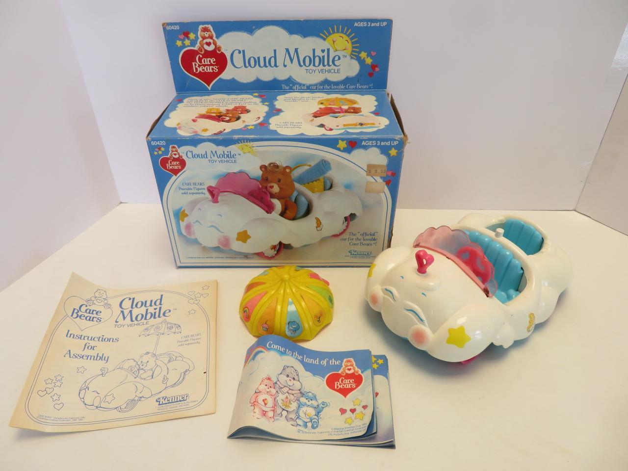 Vintage 1983 Care Bears Cloud Mobile Car Kenner