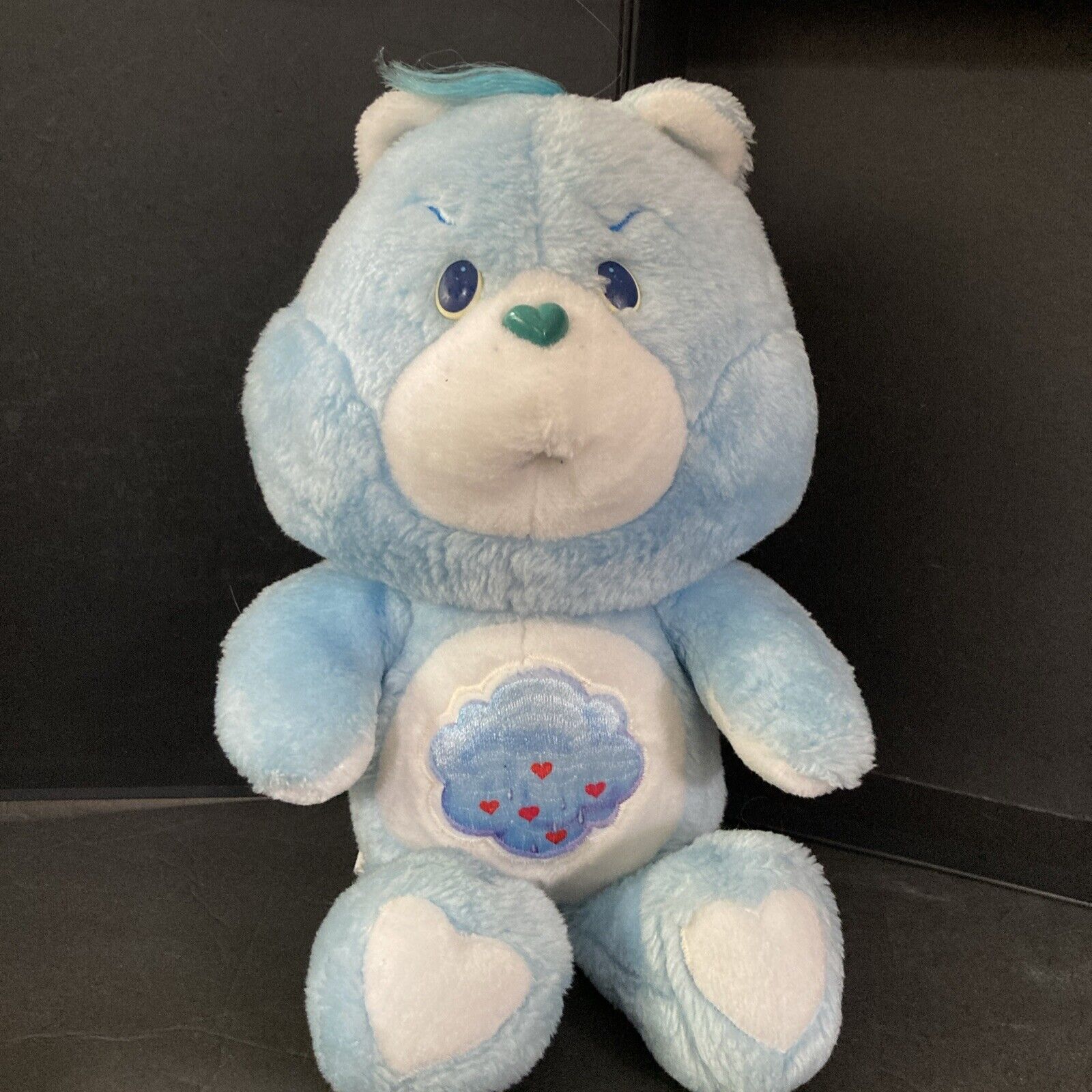 Care Bears Grumpy Bear 13" Plush Stuffed Toy Storm Cloud Vintage 1983 Kenner 80s
