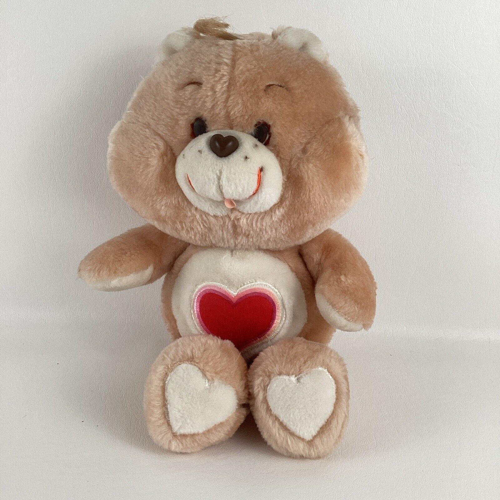 Care Bears Tenderheart 13" Plush Stuffed Animal Brown Vintage 80s Toy Kenner