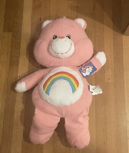 Large 30” Care Bears CHEER BEAR Cuddle Pillow 2002 Plush Stuffed With Tags