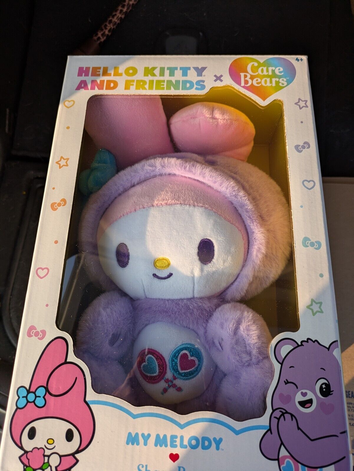 Hello Kitty Share Bear 10.5" Care Bear Plush-Collector In Sealed Box My Melody