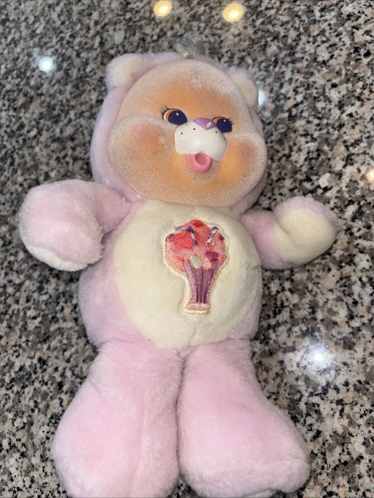 Sharebear Care Bear plush old vintage 70’s 80’s 90’s Rare Velvet Face