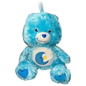 Care Bears Fluffy & Floppy Blue Bedtime Bear 2006 Plush Stuffed Animal Toy 12”