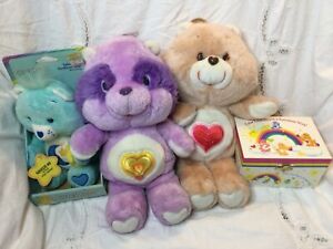 Care Bears Lot Kenner Plush 13” Tenderheart Bright Heart Jewelry Box Baby Talkin