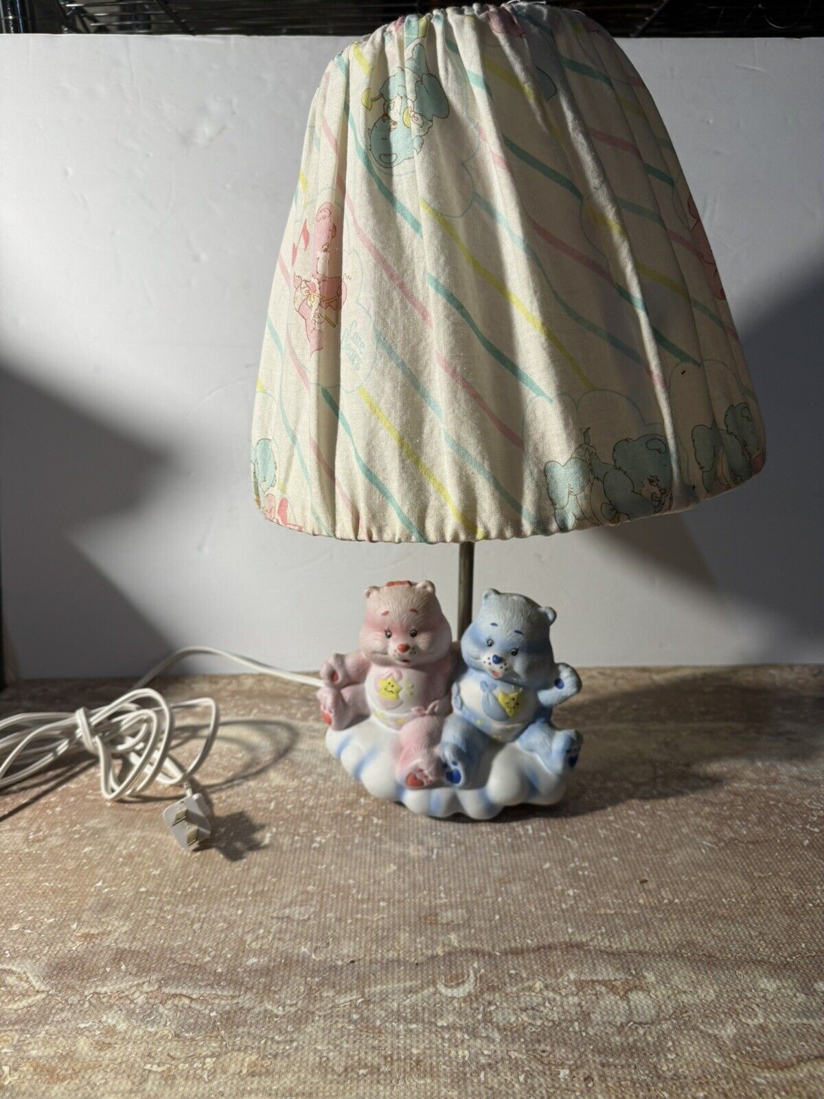 Vintage Care Bear Baby Bear Lamp 1984 Nursery Night Light