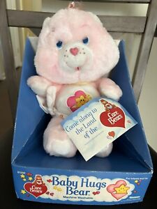 Vintage 80s Care Bears Baby Hugs Bear Plush By Kenner New In Box .