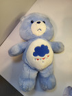 Vtg Care Bears 2002 Grumpy Bear Plush Rain Cloud Blue Stuffed Animal
