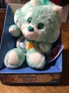 New ListingVintage 1980s Bedtime Care Bear 13'' Plush Brand New In Box w/Arm Tag Unopened