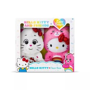 Hello Kitty And Friends x Care Bears CHEER BEAR Plush BOX SET Sanrio New 2024