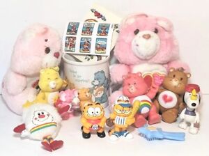 Care Bears Garfield Snoopy Rainbow Brite Stickers Mixed Lot Vintage 80s
