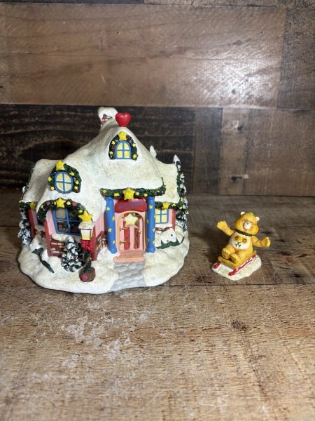 2007 Hawthorne Village Care Bears Christmas Star Buddy Gift Shop & Friend Bear