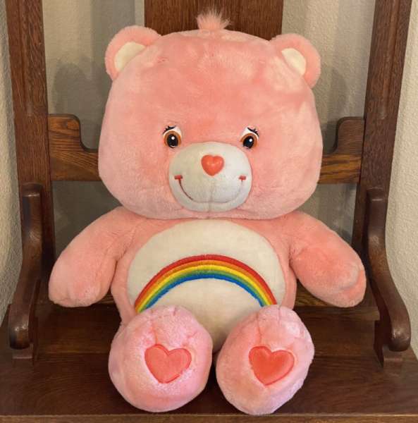 VTG Care Bear 2002 Jumbo Cheer Bear Stuffed Animal Plush 27