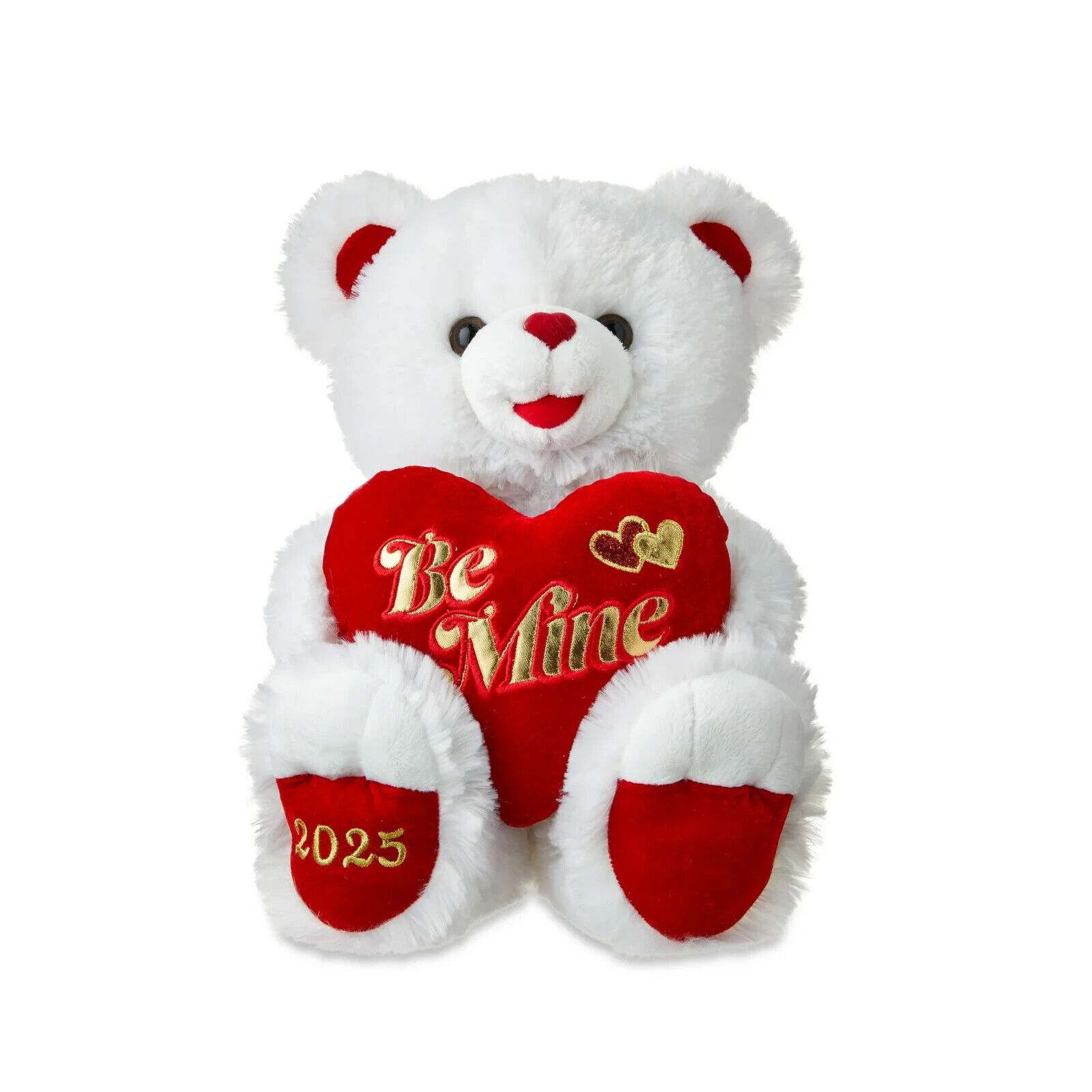 Valentine's Day Sweetheart Teddy Plush, White, by Way To Celebrate