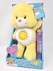 Funshine Care Bear Plush Toy + VHS Cartoon NIB 31600 Mfg 2002 Yellow Care Bear