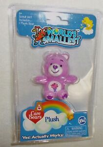 World’s Smallest Care Bear Purple Share Bear Plush 2017  New In Package #2
