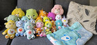 Care Bears Plush Lot With Baby Blanket And Figures
