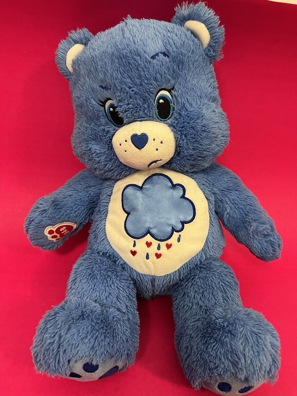 Build A Bear Workshop Care Bears Grumpy Plush Soft Toy Blue BABW Rare READ