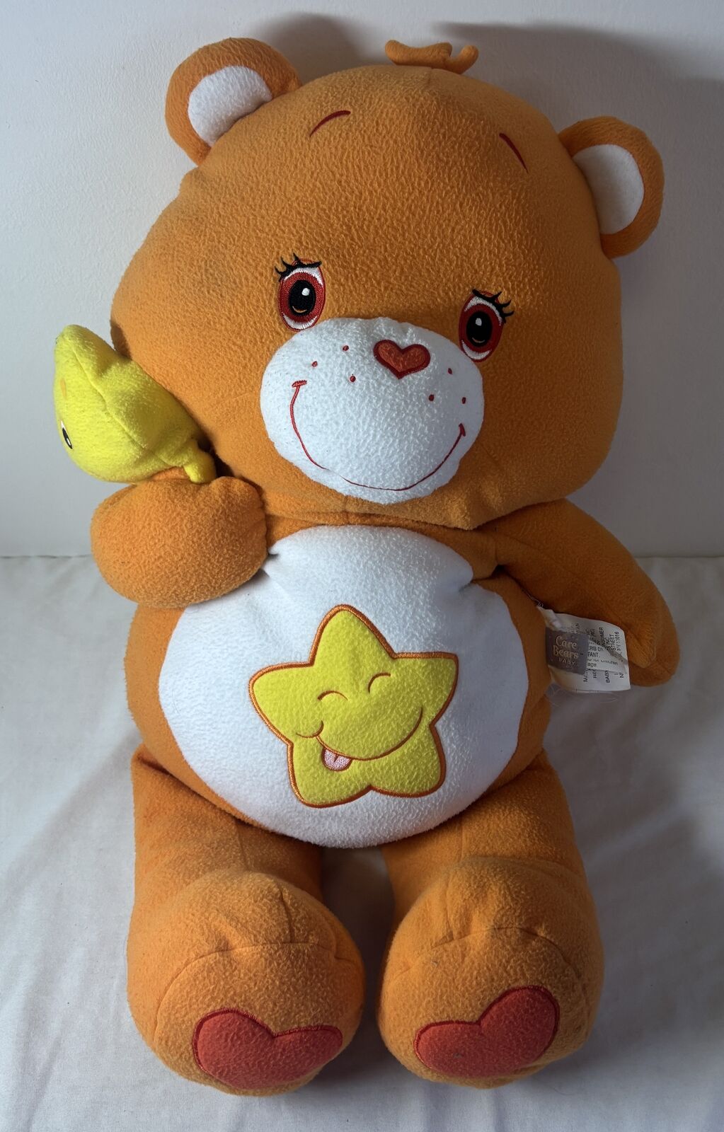 27" Jumbo CARE BEAR PLUSH ~ 2004 ~ Laugh-A-Lot Bear Care Bears Baby
