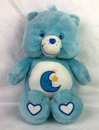 2003 Care Bear, Sleepy Bedtime Bear Plush Toy, Blue Moon