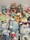 Vintage 80’’s Care Bears Plush Lot Of 20 Kenner Tender Heart, Raccoon, Champ