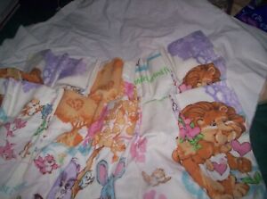 vintage care bear drapes with care bear cousins 50 poly-50 cotton