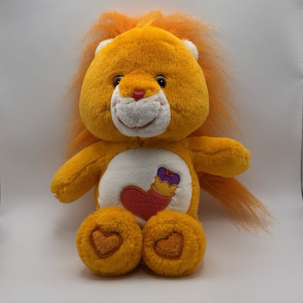 CARE BEAR COUSINS Brave Heart Lion 13" Stuffed Animal Plush 2004 VINTAGE