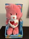 Vintage 2002 Care Bears NRFB ~ Love-a-lot 13”Plush Bear With Sealed VHS Cartoon