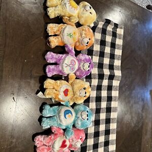 Lot of 6 Care Bear Charmers Special Edition Series 7 Beanies EUC Bedtime, Share+