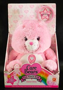 Care Bears Pink Power Bear Limited Edition 2008 Breast Cancer W Bracelet MIB