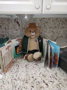 Teddy Ruxpin Doll 1985 Vintage Worlds Of Wonder NEW with Books