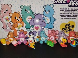 RESERVED. Set of Care Bears Poseables + Accessories