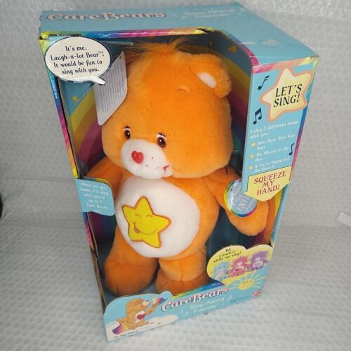 Vintage NIB Care Bears Sing Along Friends Laugh-A-Lot Bear 2003 Play Along 31840