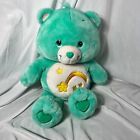 Wish Care Bear 2002 Jumbo 26” Plush Rare Green Gold Shooting Star Vtg Y2K 00s