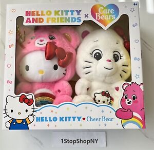 Care Bears Hello Kitty and Cheer Bear, In Hand Ships Today