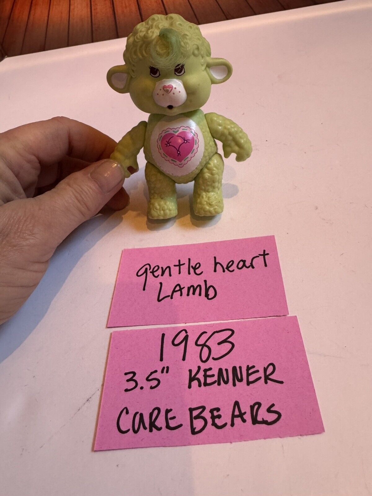 1983 Care Bears , Gentle Heart Lamb 3.5” Kenner Figures