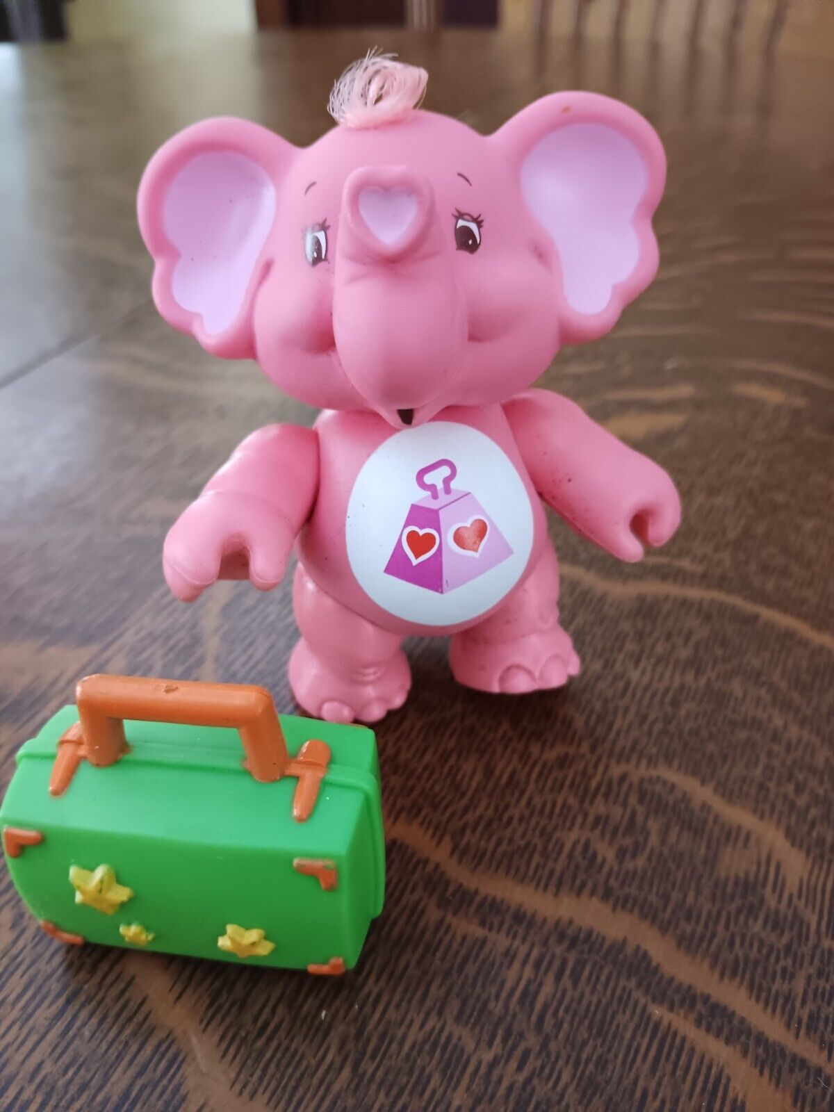 Vintage Care Bears Cousin Lotsa Heart Elephant Poseable & Mighty Trunk