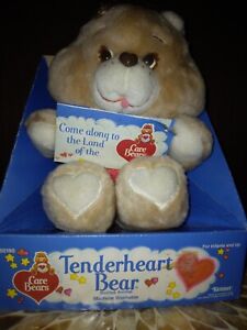 Vintage 1983 Care Bears Tenderheart Bear Plush Never Opened. Great Condition!