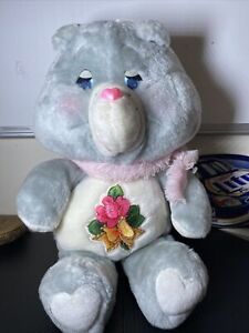 Vintage Care Bears GRAMS BEAR Plush Toy 15” With SHAWL 1983 Kenner COLLECT MINT
