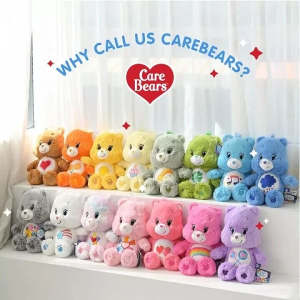 2025 New Style Care Bears Plush Toys Cartoon Stuffed Animal Teddy Bear Doll
