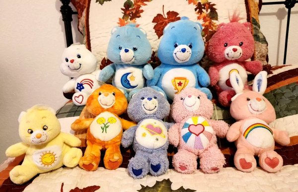 2000s Care Bears Funshine Champ Daydream Hopeful Heart Friend Mini Plush Toy Lot