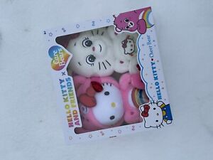 SHIPS TODAY?Hello Kitty and Friends x Care Bears Cheer Bear Plush Set Brand New
