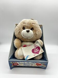 Vintage Kenner 1984 Care Bears Tenderheart Bear Plush New In Box NRFB W/ Tags