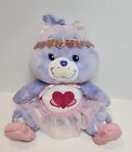 2005 Care Bears Fantasy Harmony Bear Celebration 9" RARE Heart Design