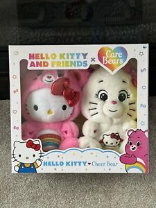 Hello Kitty and Friends x Care Bears Cheer Bear Box Set Target Plush FREE SHIP