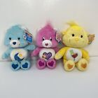 Care Bear Plush Lot 9” Beanie Bedtime Take Care Monkey Cousin 2002/3/4 NWT